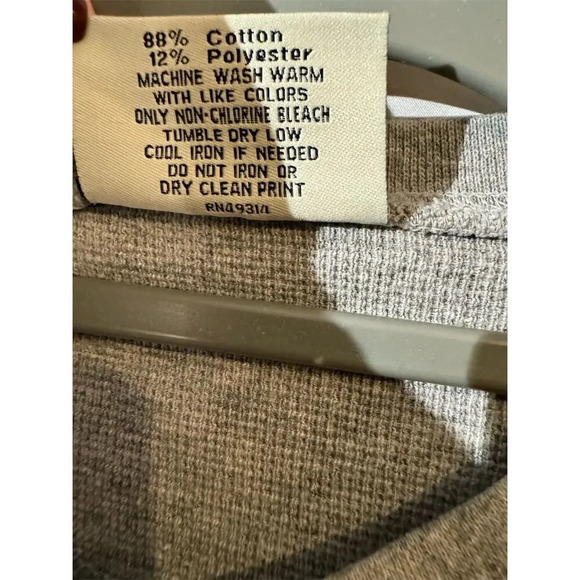 Rolling Stones 97 Bridges to Babylon S Gray Long Sleeve Henley Thermal Shirt - Picture 7 of 10